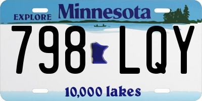 MN license plate 798LQY
