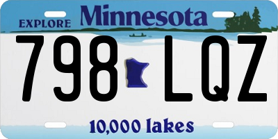 MN license plate 798LQZ