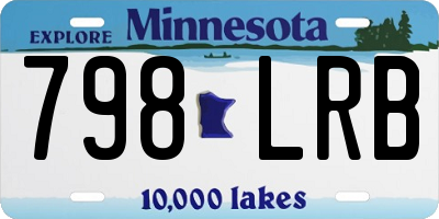 MN license plate 798LRB