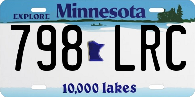 MN license plate 798LRC