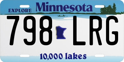 MN license plate 798LRG