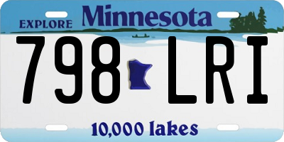 MN license plate 798LRI