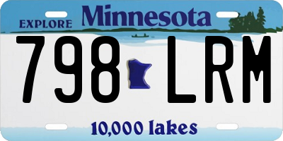 MN license plate 798LRM