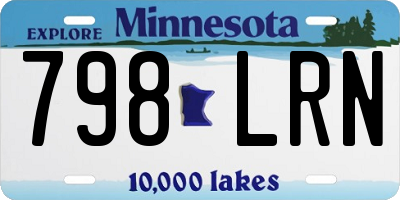 MN license plate 798LRN