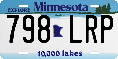 MN license plate 798LRP