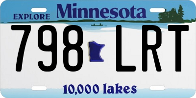 MN license plate 798LRT