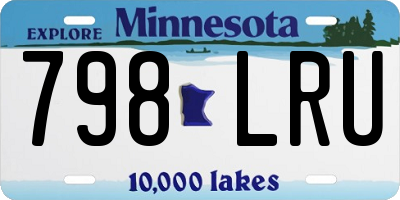 MN license plate 798LRU