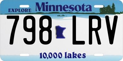 MN license plate 798LRV