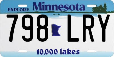 MN license plate 798LRY