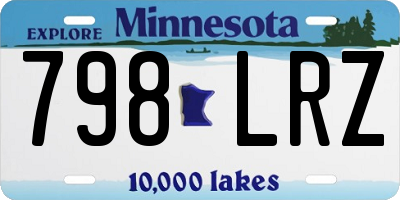 MN license plate 798LRZ