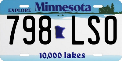 MN license plate 798LSO