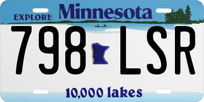 MN license plate 798LSR