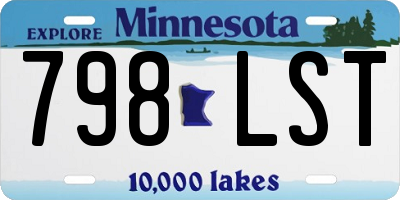 MN license plate 798LST