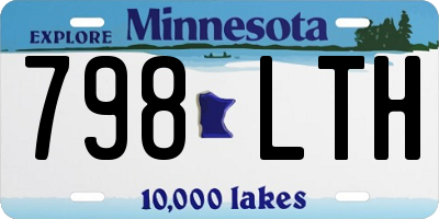 MN license plate 798LTH