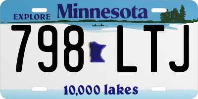 MN license plate 798LTJ