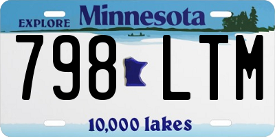 MN license plate 798LTM