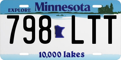 MN license plate 798LTT