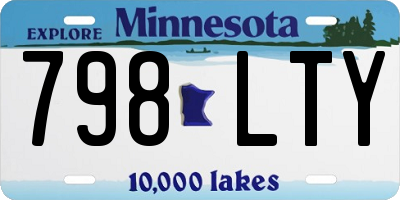 MN license plate 798LTY