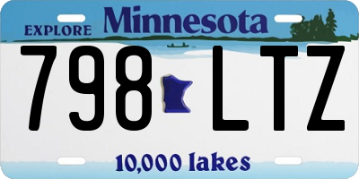 MN license plate 798LTZ