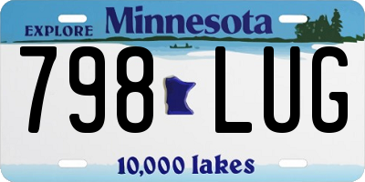 MN license plate 798LUG