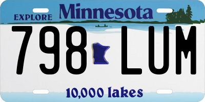 MN license plate 798LUM
