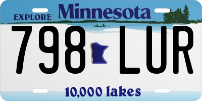 MN license plate 798LUR