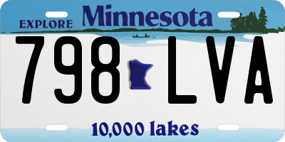 MN license plate 798LVA