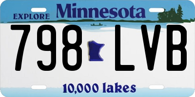 MN license plate 798LVB