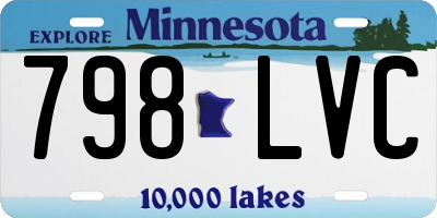 MN license plate 798LVC