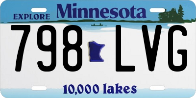 MN license plate 798LVG
