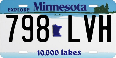 MN license plate 798LVH