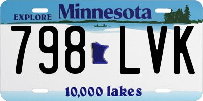 MN license plate 798LVK