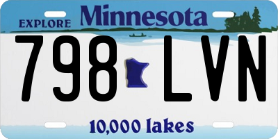 MN license plate 798LVN