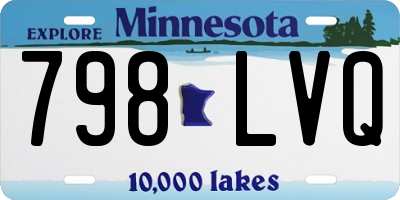 MN license plate 798LVQ