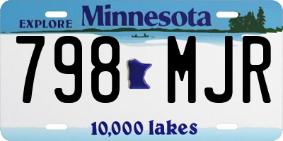 MN license plate 798MJR