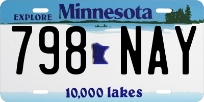 MN license plate 798NAY