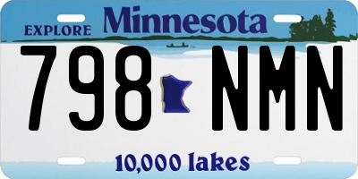 MN license plate 798NMN