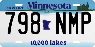 MN license plate 798NMP