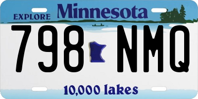 MN license plate 798NMQ