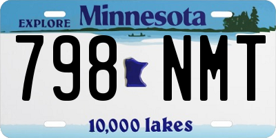MN license plate 798NMT