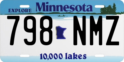 MN license plate 798NMZ