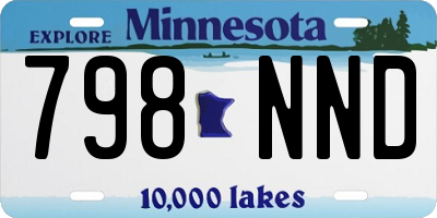 MN license plate 798NND