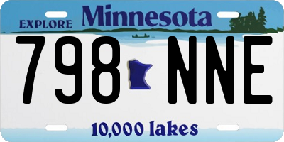 MN license plate 798NNE