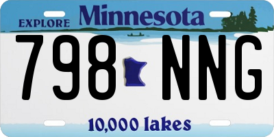 MN license plate 798NNG