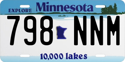 MN license plate 798NNM