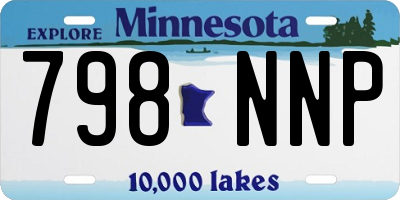 MN license plate 798NNP