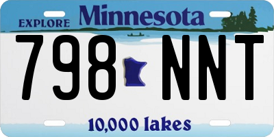 MN license plate 798NNT
