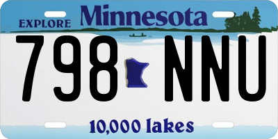 MN license plate 798NNU