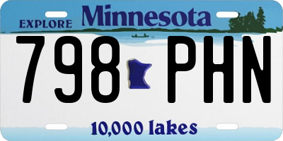 MN license plate 798PHN