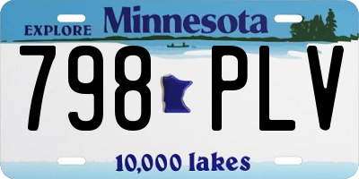 MN license plate 798PLV